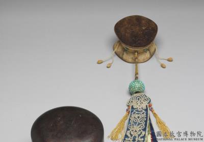 图片[2]-Damaru skull hand-drum with case, made in Tibet, Qing dynasty (1644-1911)-China Archive